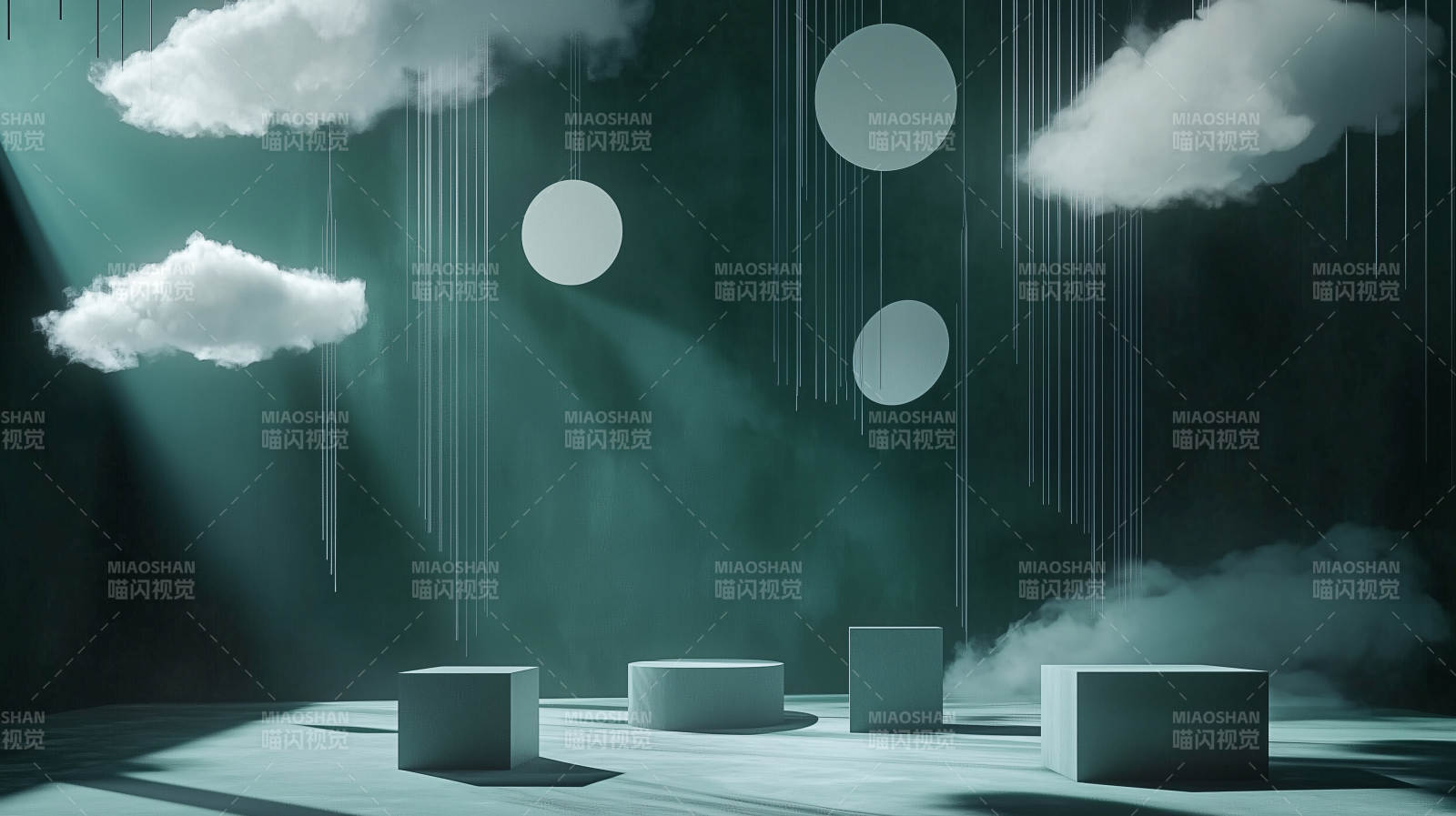 云影下的静谧空间图片