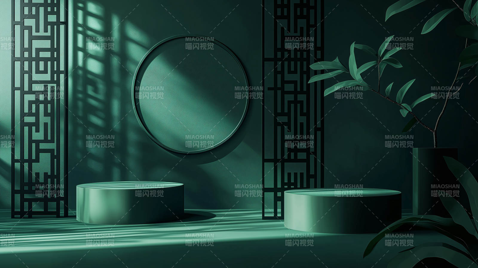 绿意盎然的静谧空间图片