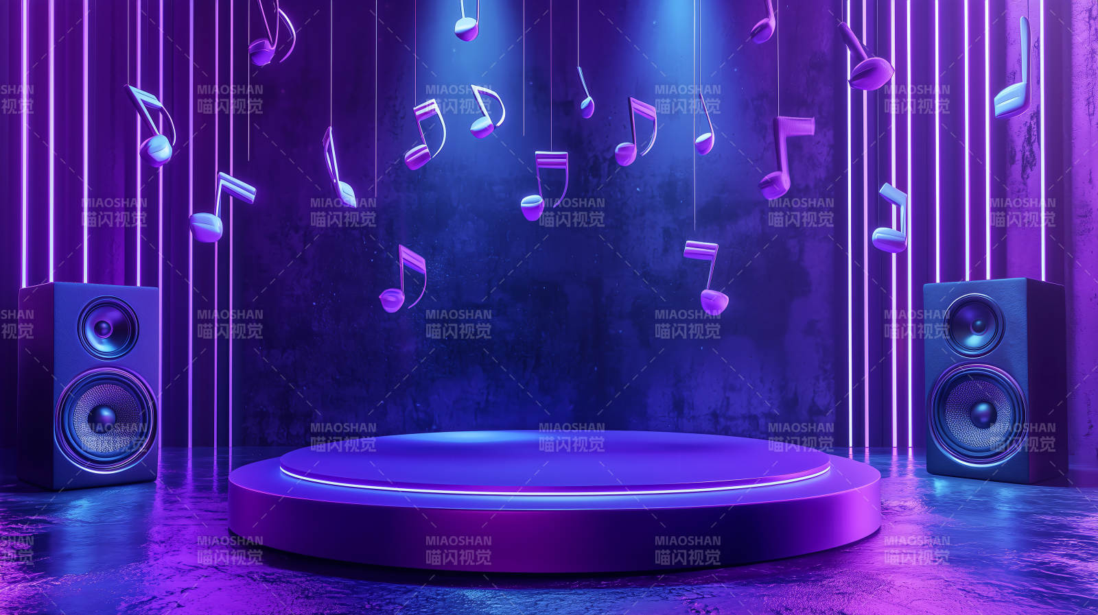 音乐舞台光影图片