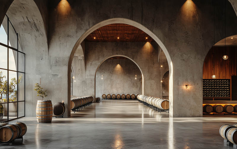 酒窖拱廊静谧时光图片
