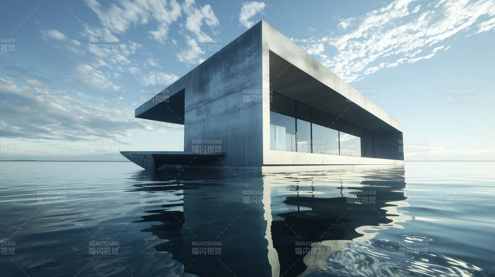 水畔现代建筑图片