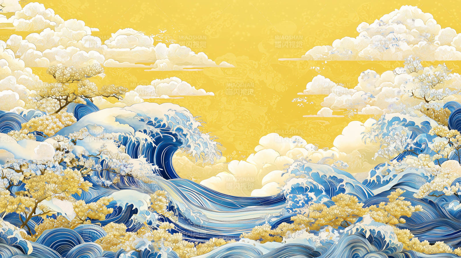 浪涌云海图图片