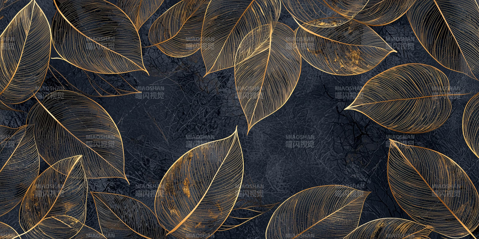 金叶暗纹背景图片