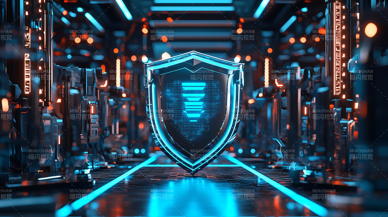 未来科技防护盾图片