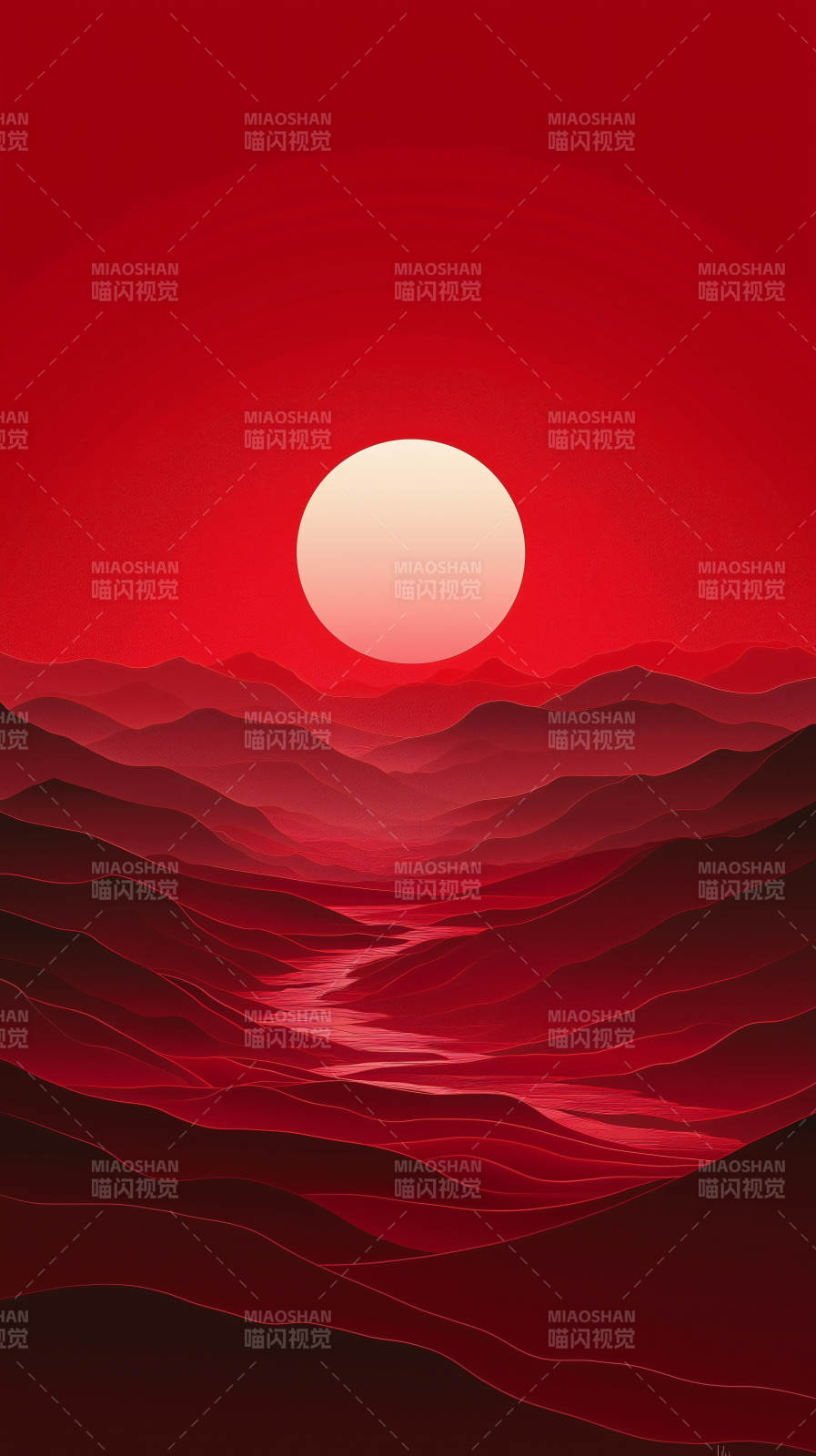 赤日熔岩谷图片