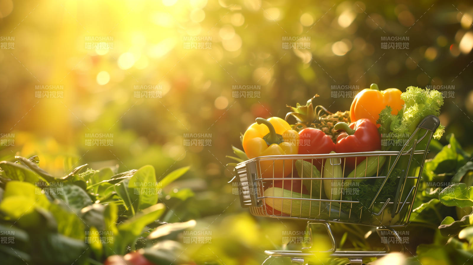 田园蔬果篮图片