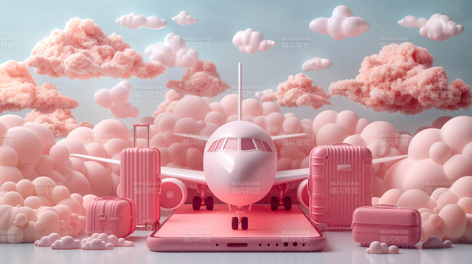 粉色梦幻旅行图片