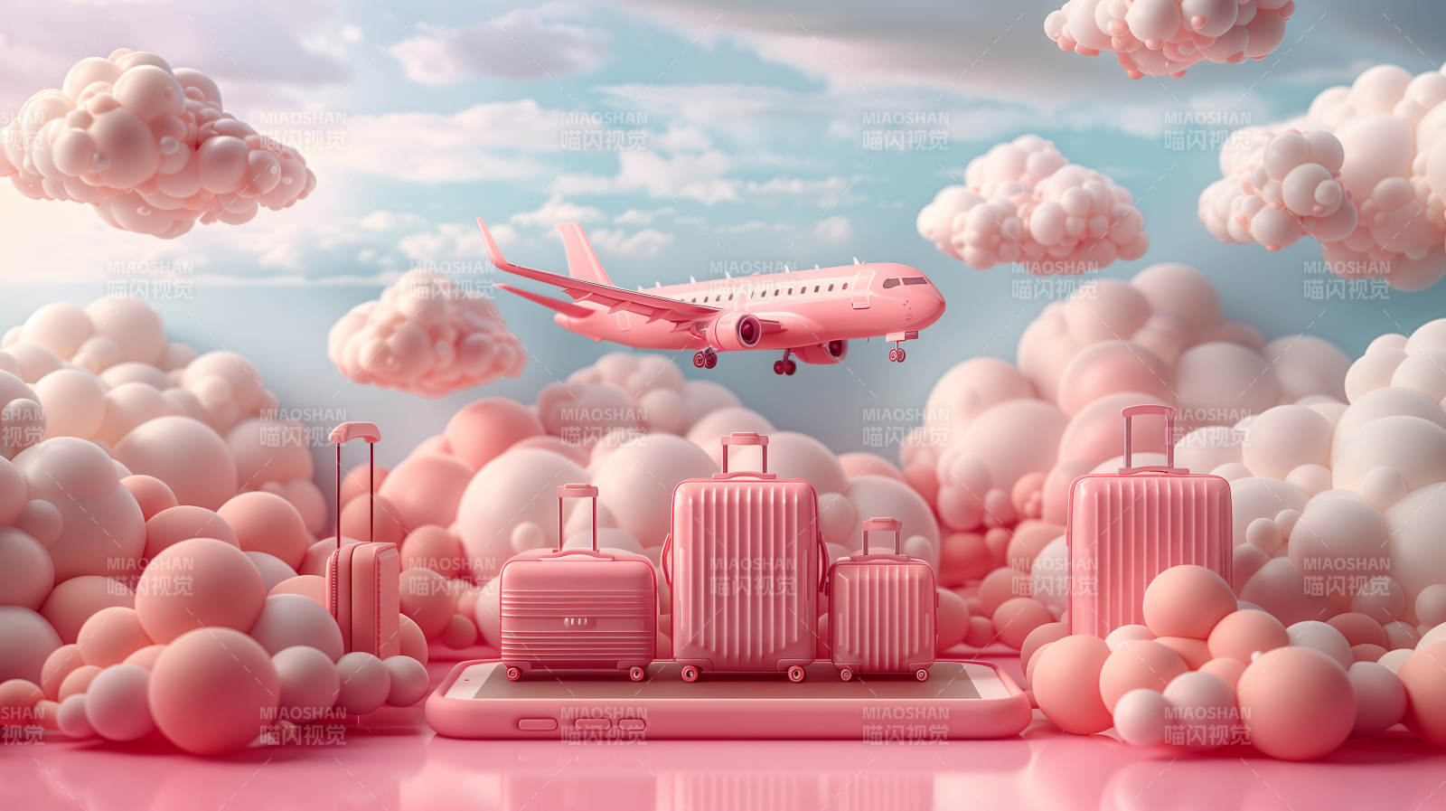 粉色梦幻旅行图片