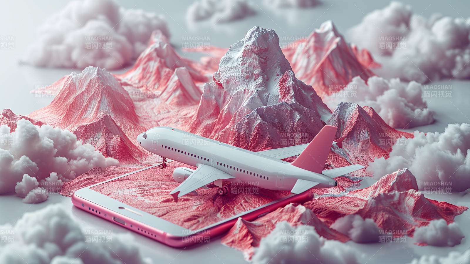 飞越云海山巅图片