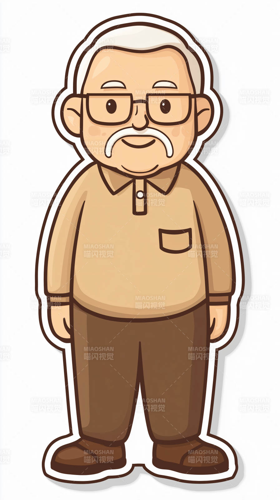 慈祥老人形象图片