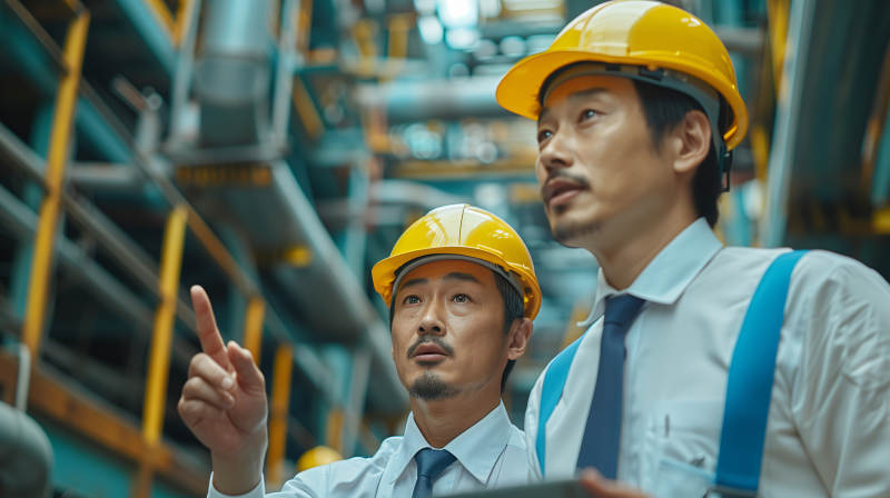 工厂工程师现场检查图片