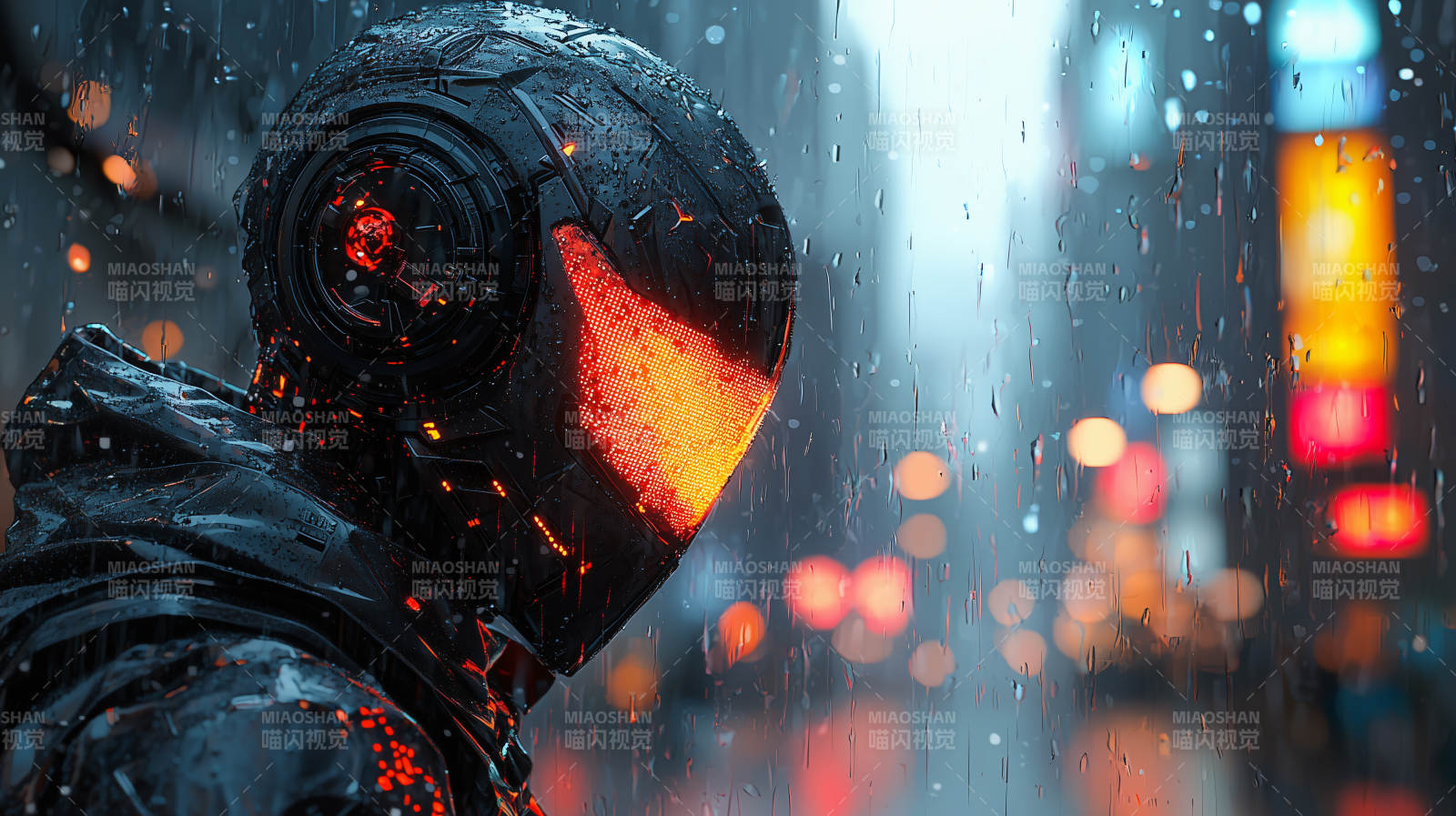 雨夜机械战士图片