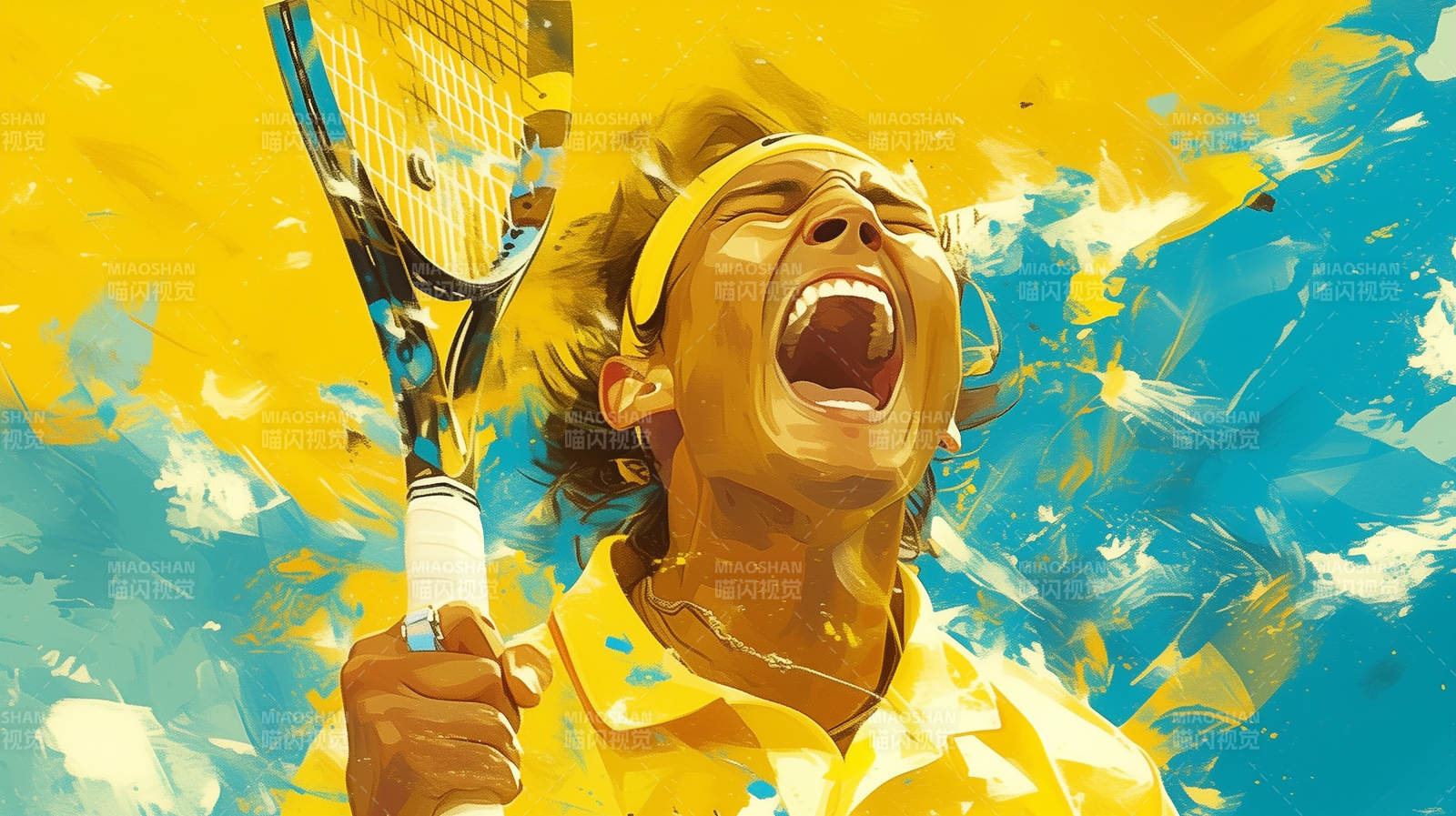 网球激情瞬间图片