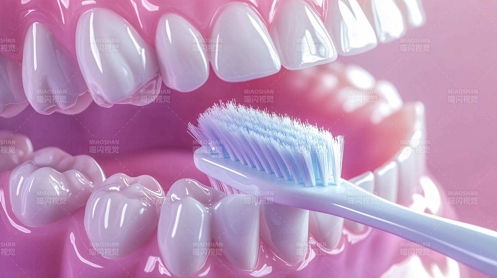 牙齿清洁示意图图片