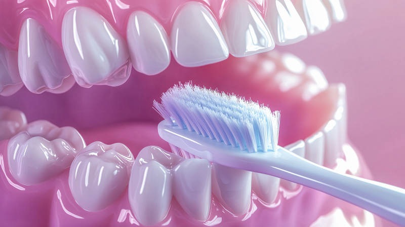 牙齿清洁示意图图片