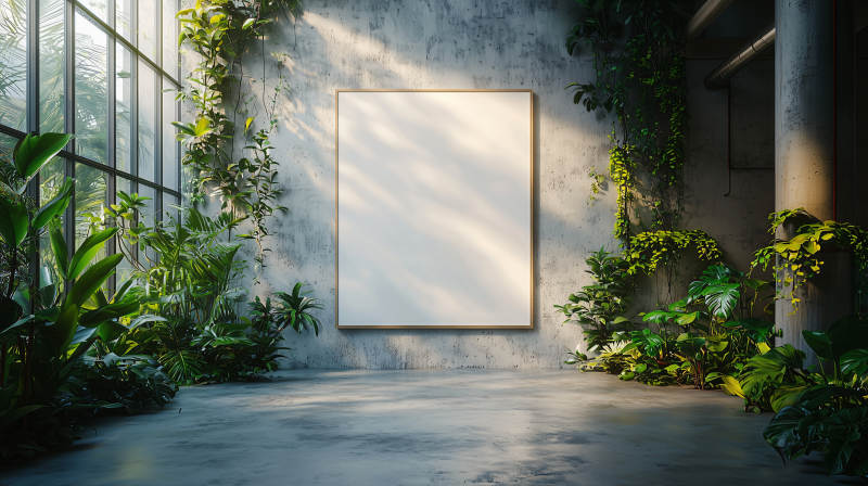 绿意盎然的画廊图片