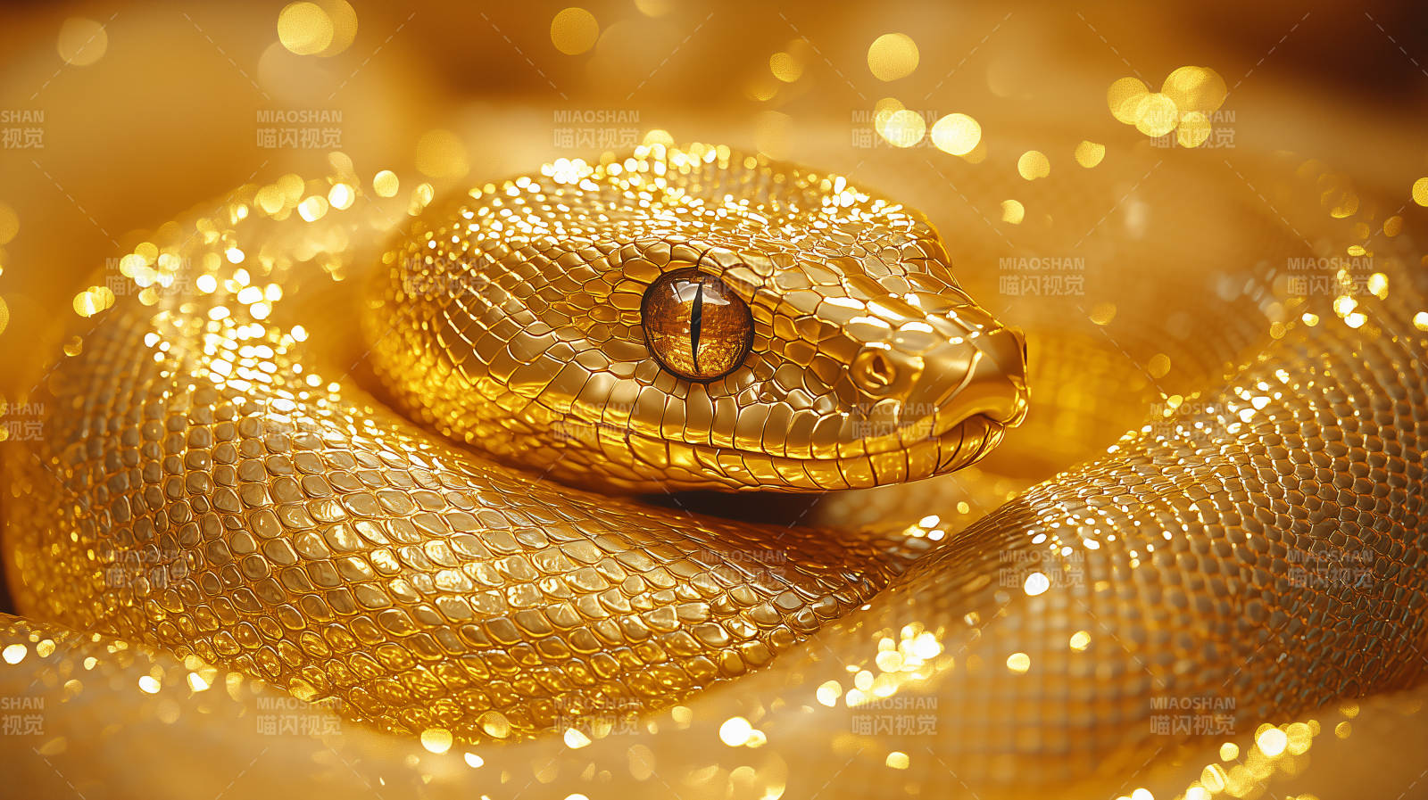金蛇盘绕 熠熠生辉图片