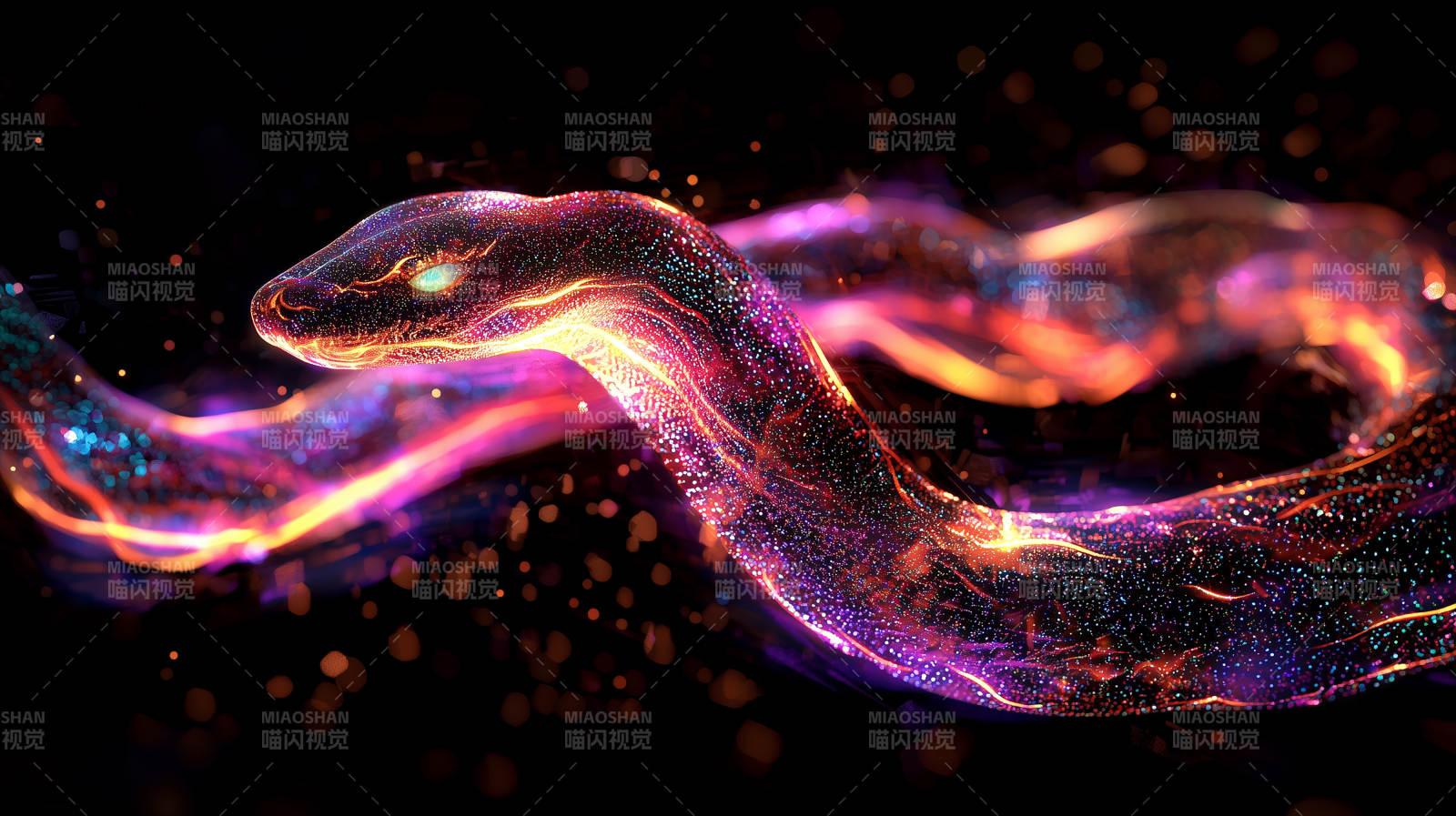 梦幻蓝紫蛇图片