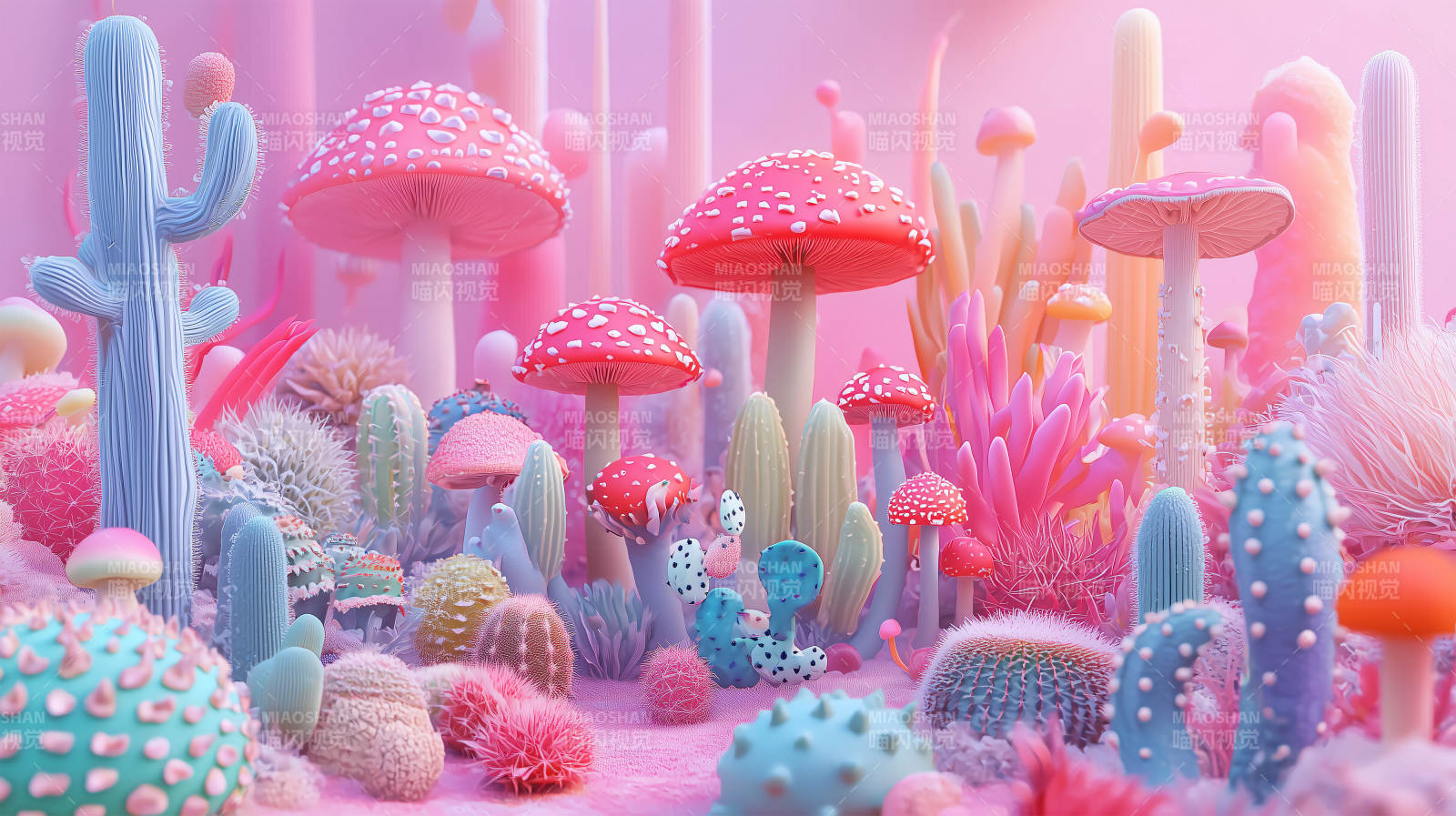 梦幻仙人掌花园图片