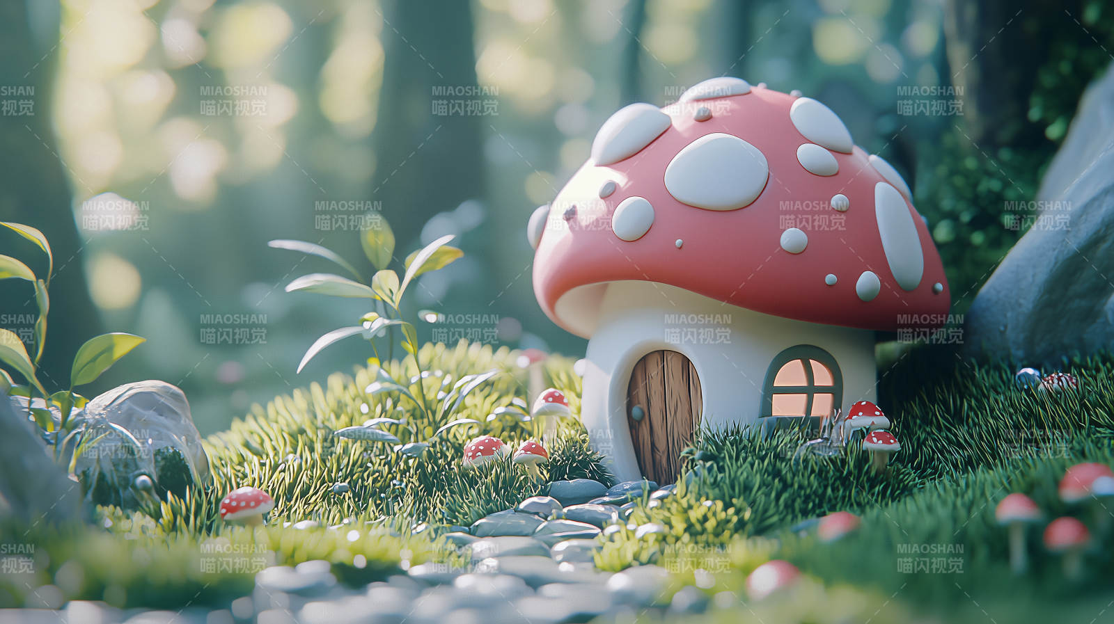 童话森林小屋图片