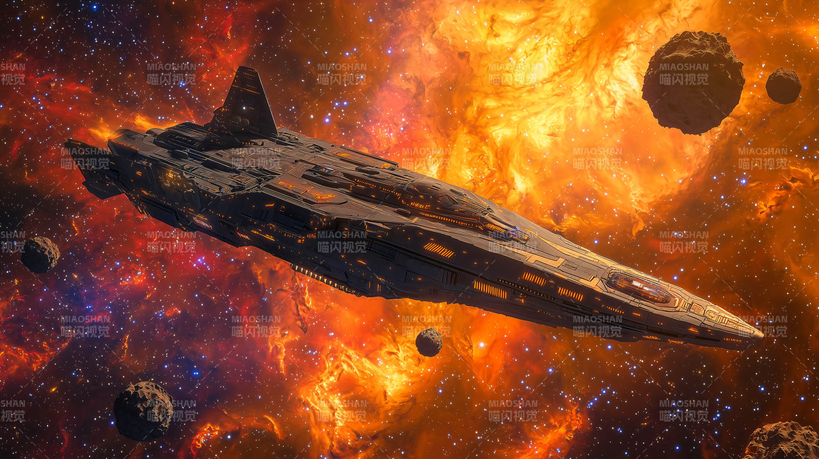 星际战舰穿越星云图片