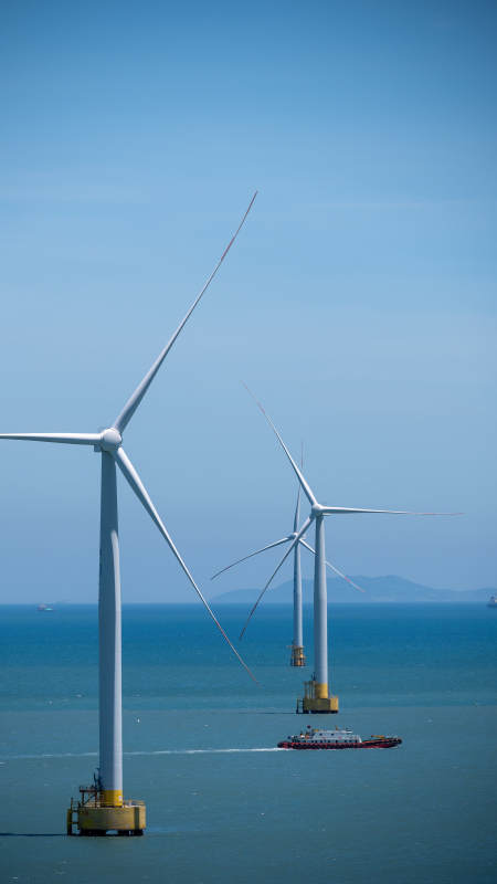 平潭海上风车图片
