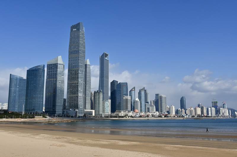 青岛第三海水浴场图片