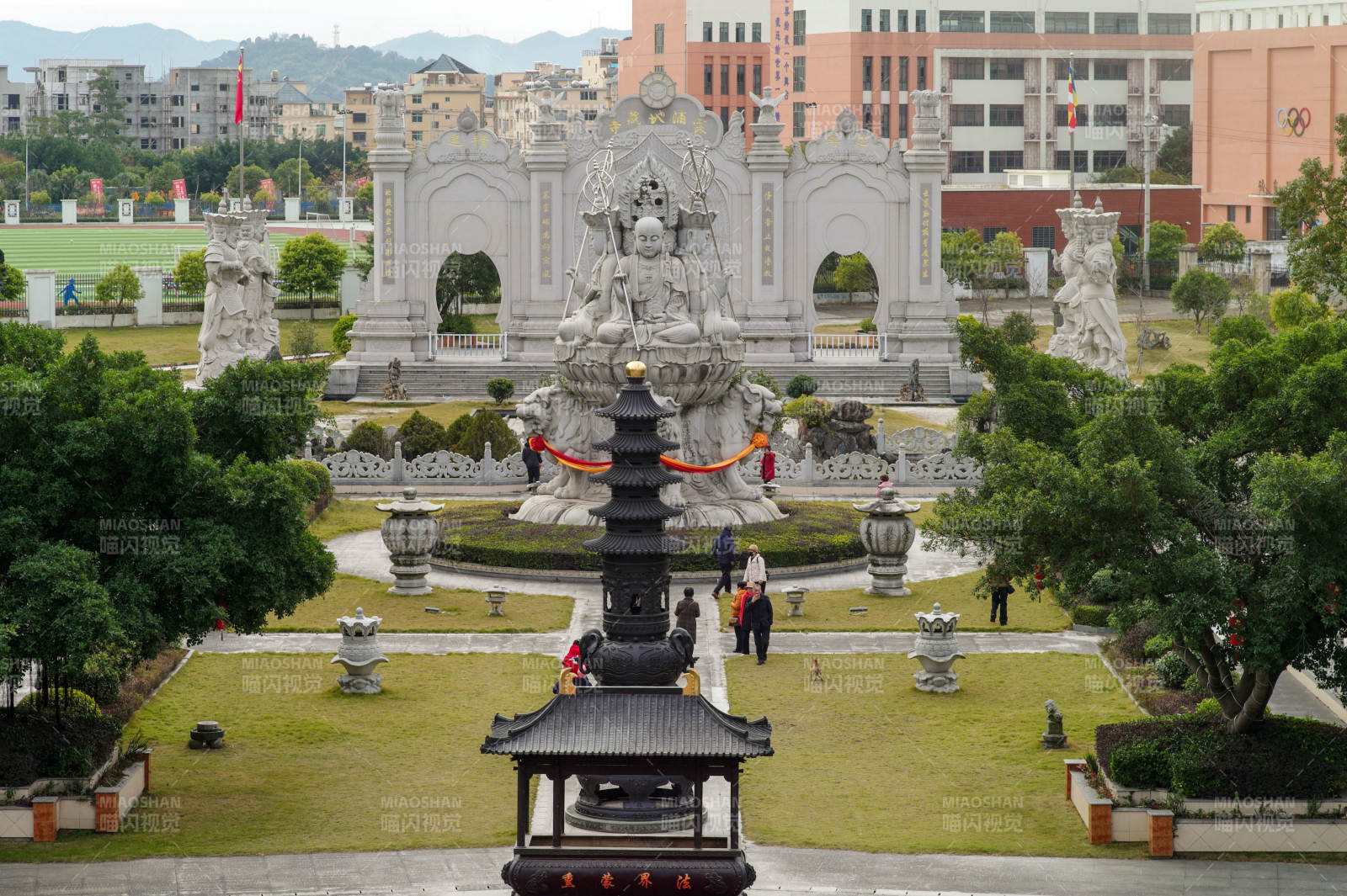 霞浦地藏寺庄严石雕园林景观图片