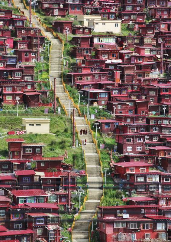 四川省甘孜藏族自治州色达佛学院图片