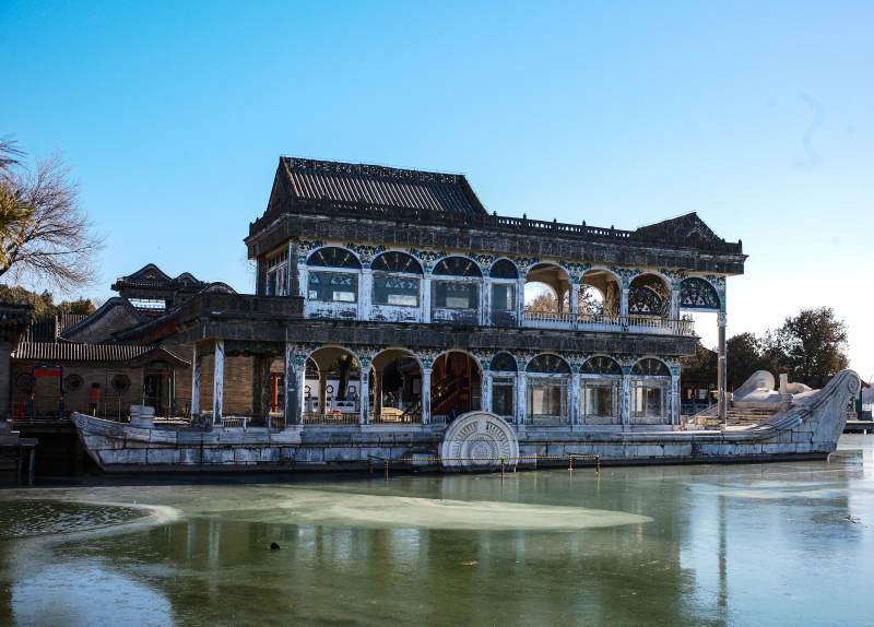 颐和园石舫图片