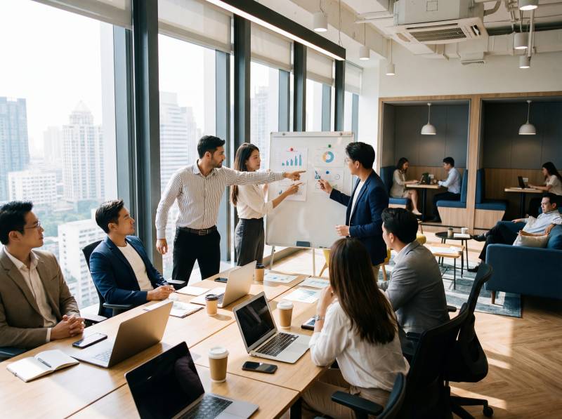 团队协作会议现场图片