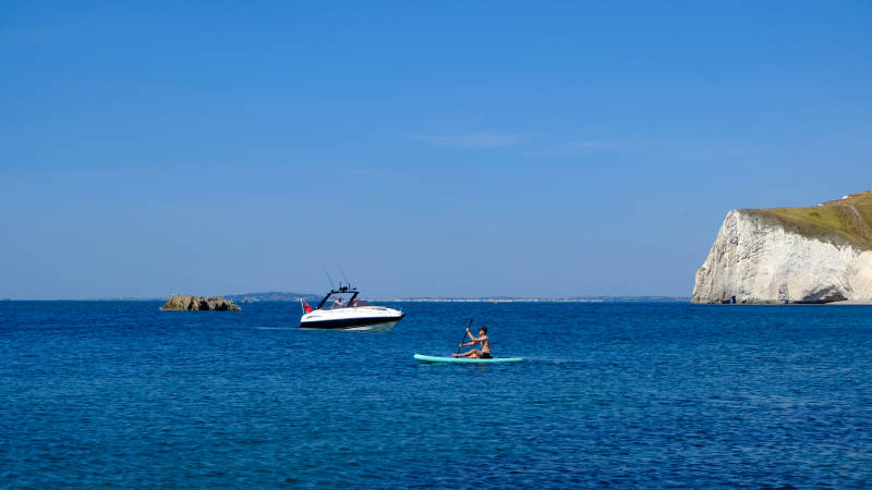 英国白崖海天风光图片