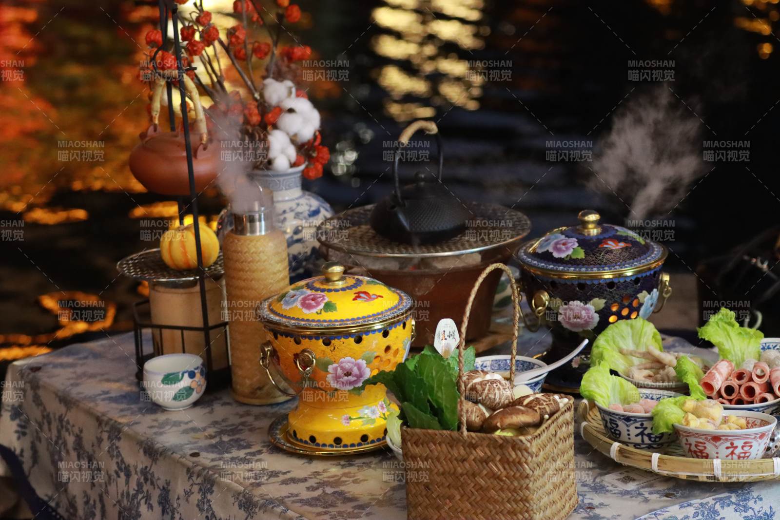 秋日暖食静景图片