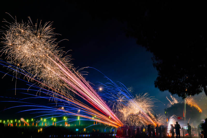 璀璨烟花夜景图片