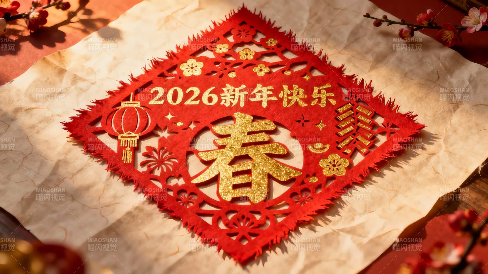 新年剪纸艺术展示图片