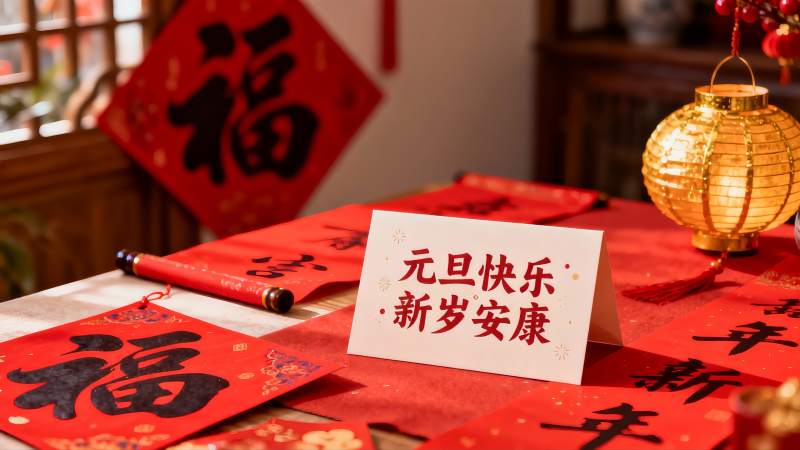 新年装饰摆件节日氛围浓厚图片