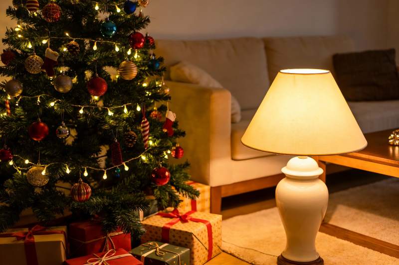 温馨圣诞夜客厅场景图片