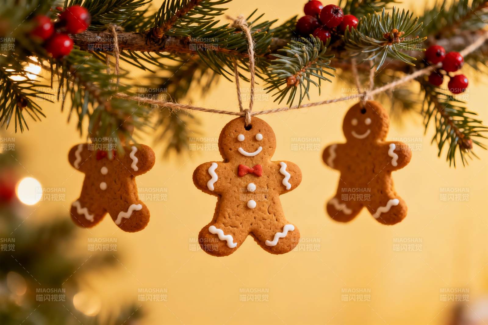 圣诞姜饼人挂饰图片