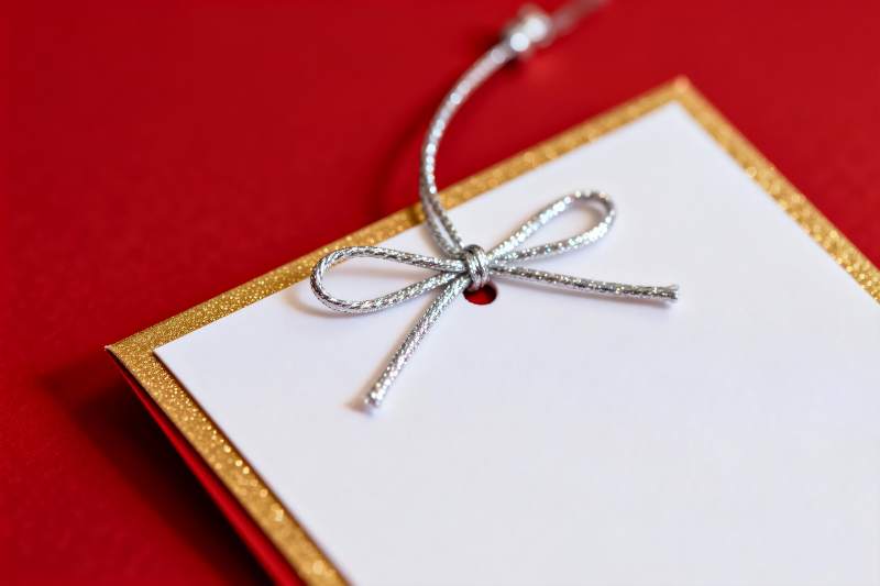 红色背景上的金色边框卡片图片