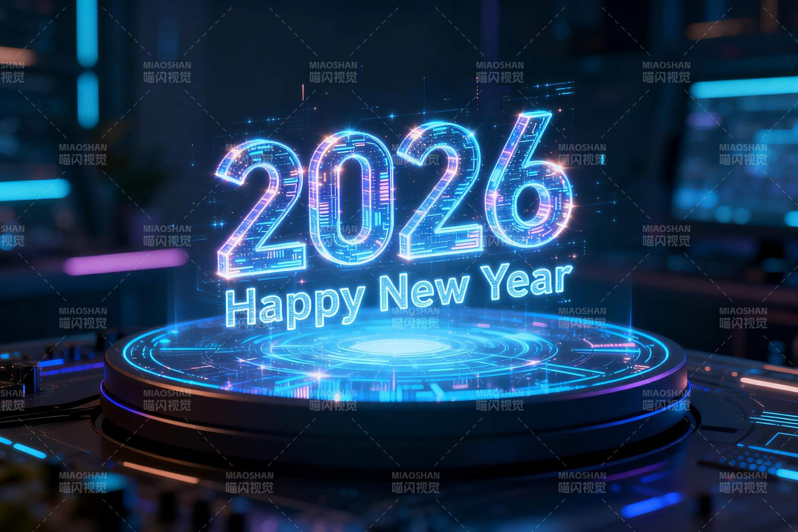 2026新年数字全息投影图片