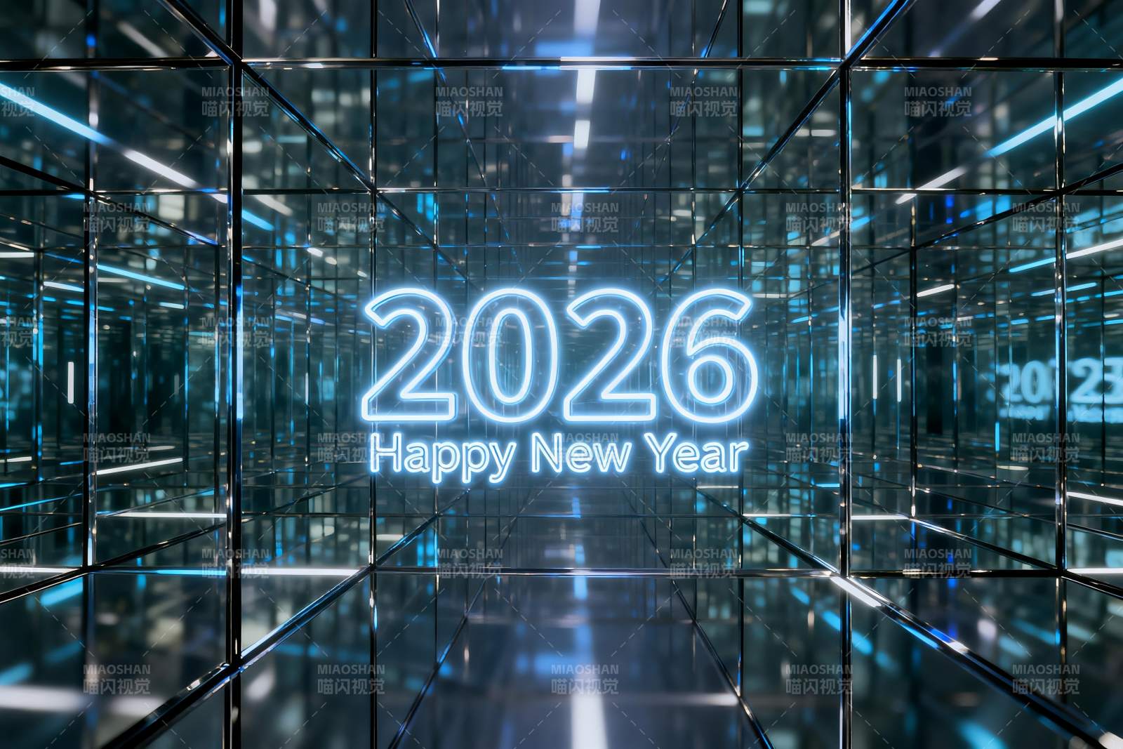 2026新年科技感空间光影图片