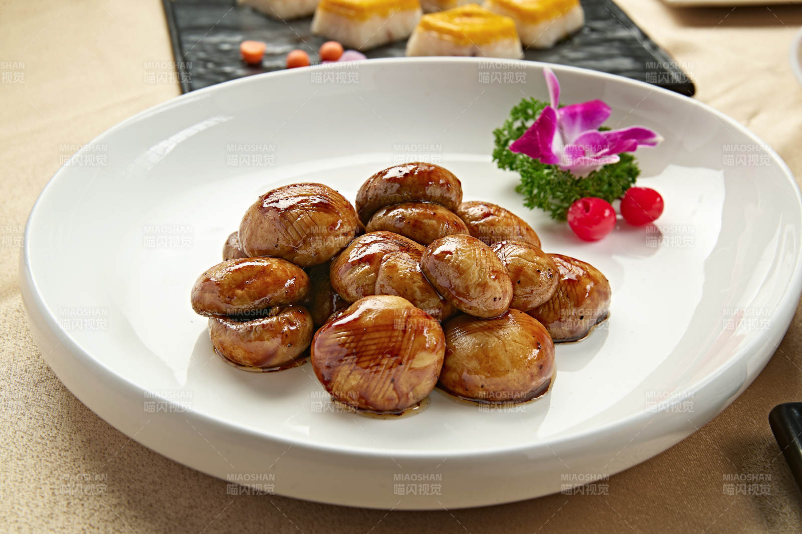 酱烧葱香塞外口蘑图片