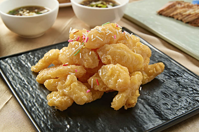 椒盐香炸气泡小酥肉图片