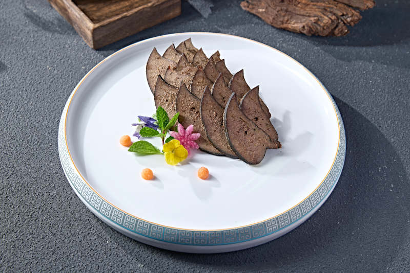 美味中餐凉菜卤味猪肝切片图片