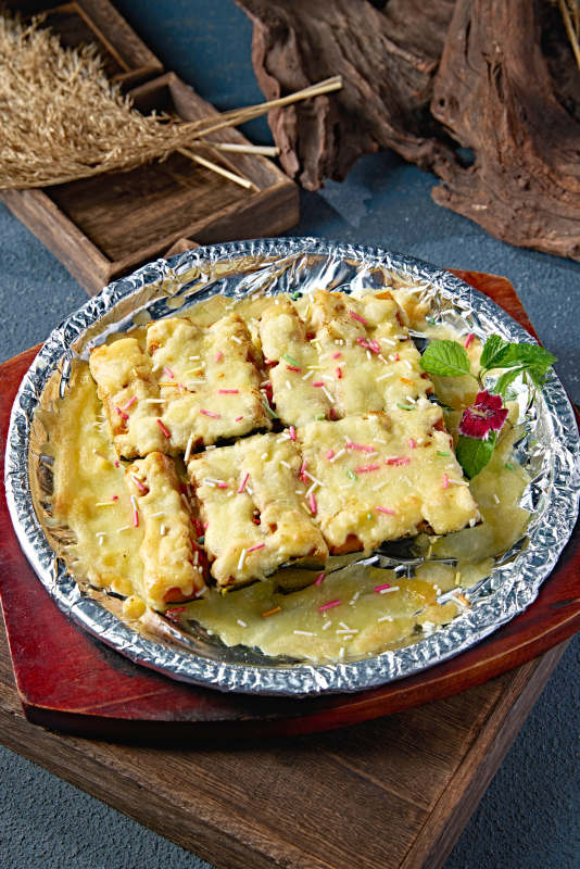 奶香芝士焗贝贝瓜图片