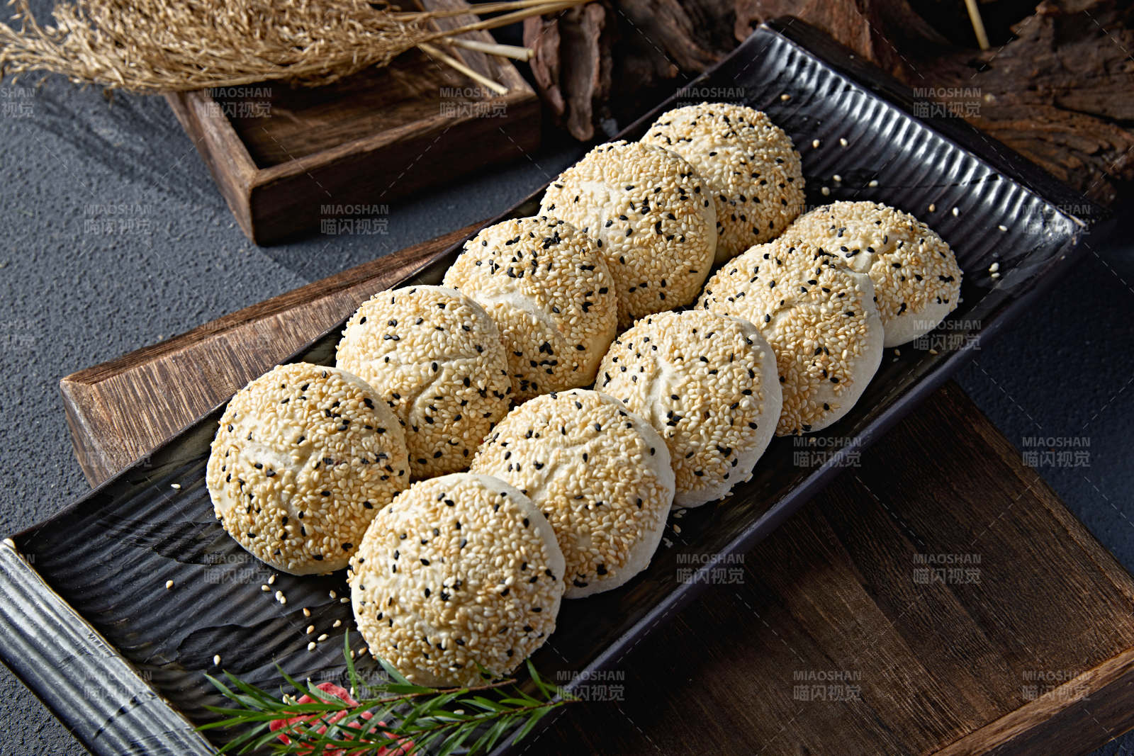 港式茶餐芝麻脆皮萝卜酥饼图片