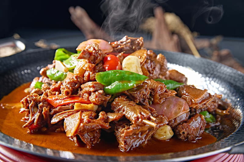 湘味葱香剁椒墩土鸡块图片