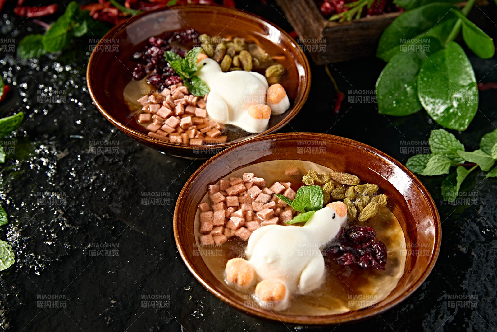 川渝美食手搓什锦冰粉图片