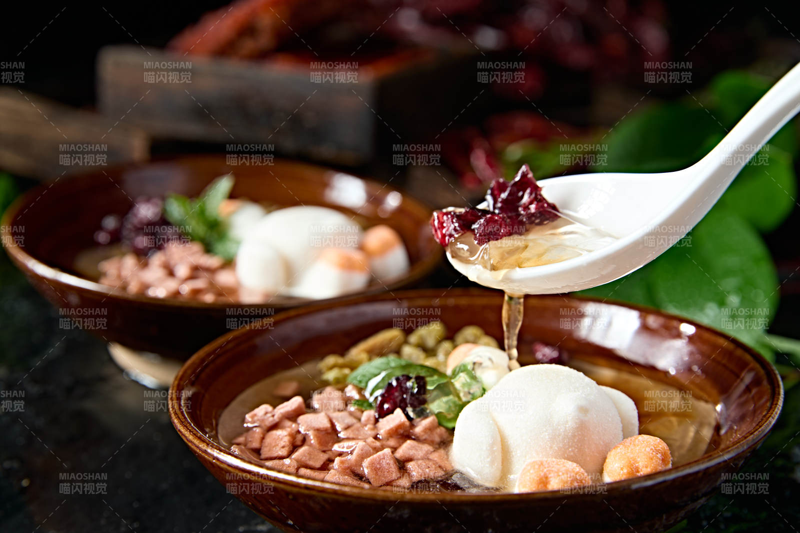 川渝美食手搓什锦冰粉图片