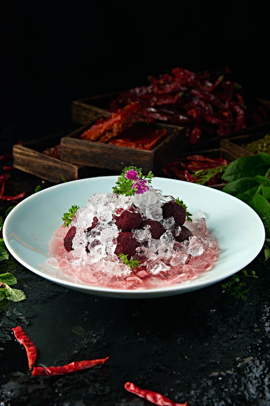 糖水冰镇雪蛤杨梅图片